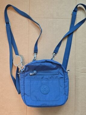 Kipling blue small backpack with adjustable straps